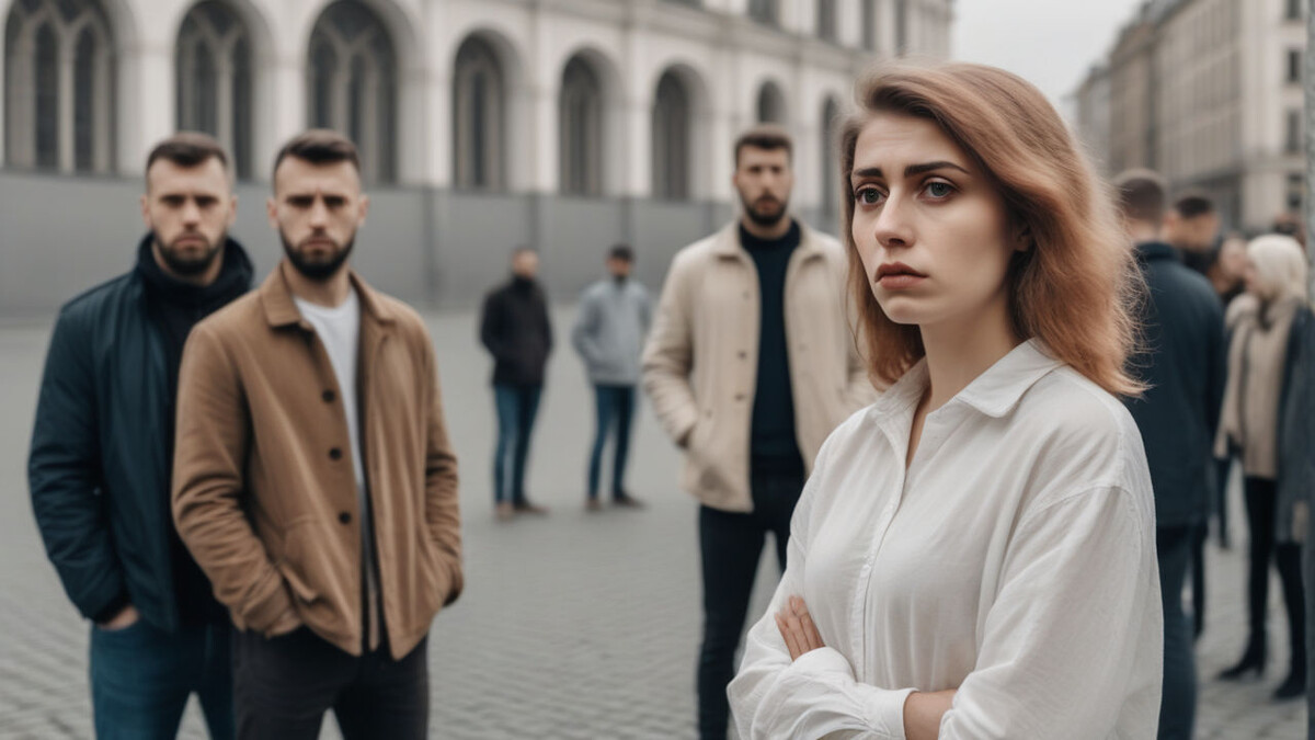 Понятное дело, выложить фото женщины не могу, постаралась найти фото максимально похожее. Главная разница в том, что на фото женщина грустная, а та женщина улыбалась