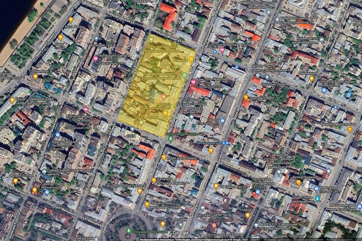 Квартал №47 на карте современной Самары