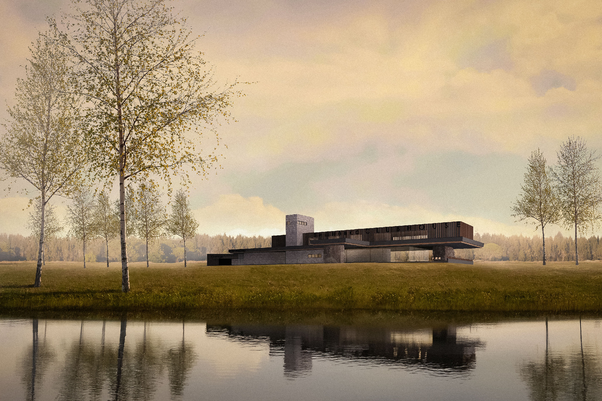 Клабхаус в составе гольф-клуба в Рязани - проект АПБ Основа