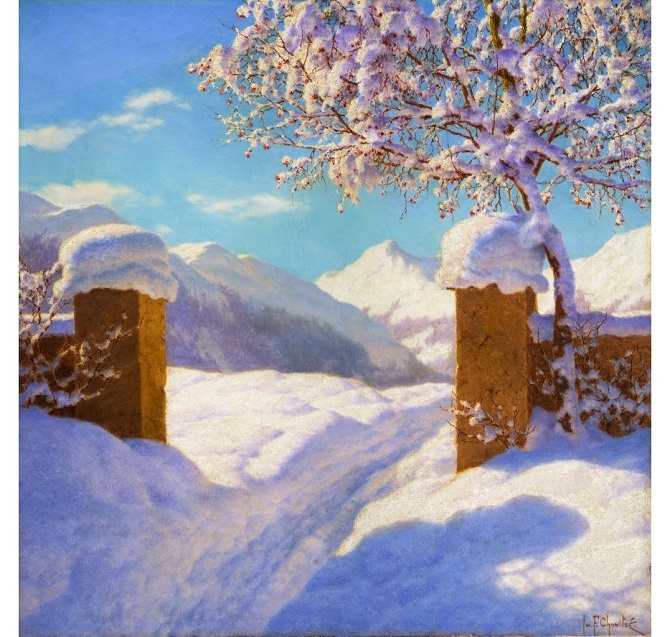 Иван Шультце. Симфония синего и белого. Около 1926-1927. Частное собрание