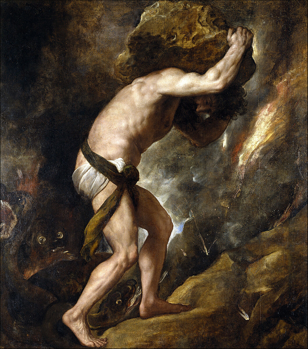 "Сизиф" (Тициан), 1548-1549 гг., Прадо, Мадрид