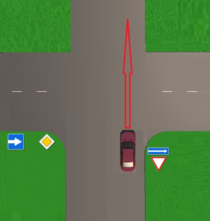 В направлении красной стрелки можно проехать?