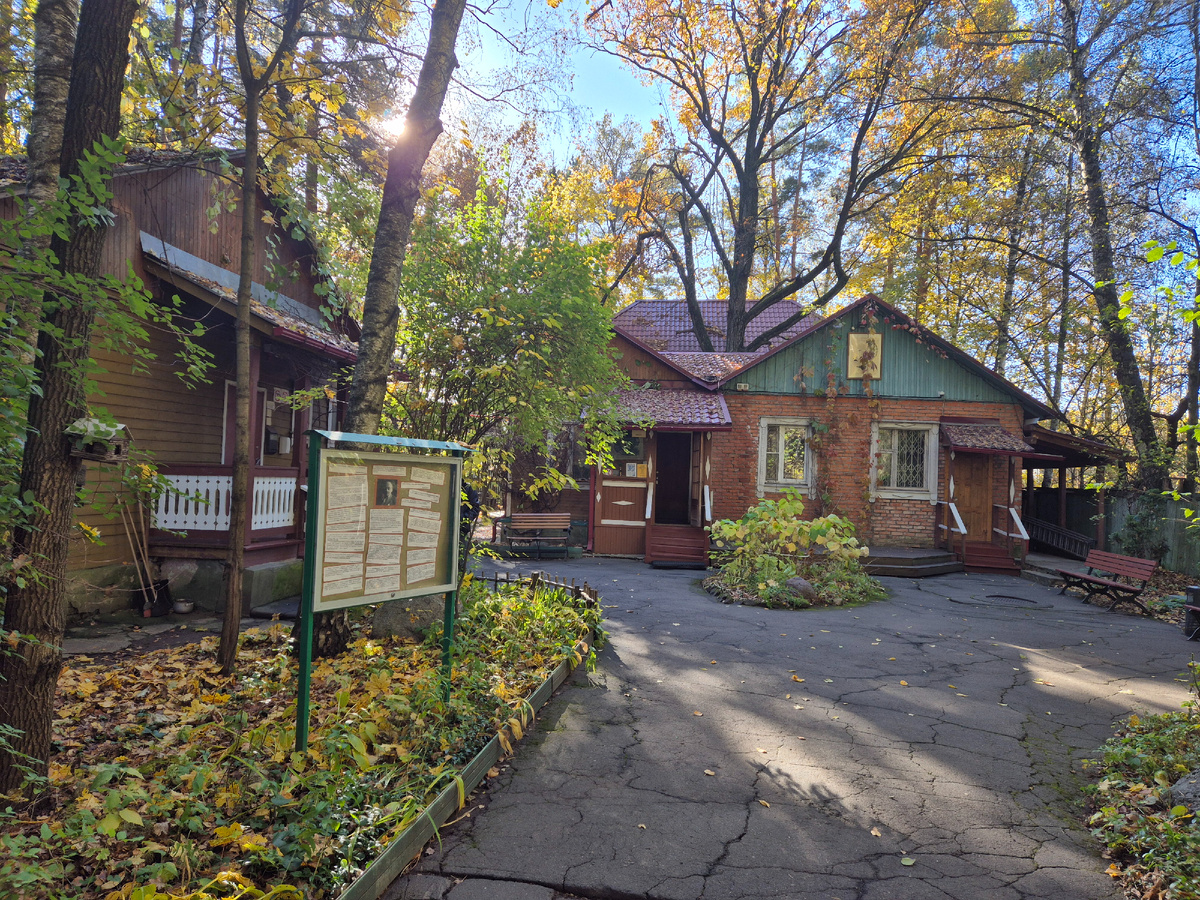 Слева историческся дача, а по центру новое здание музея  | Личное фото