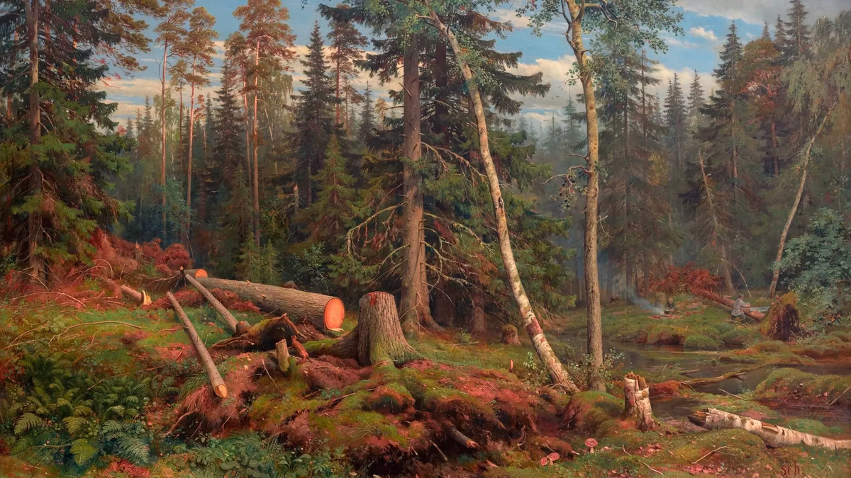 «Рубка леса», Иван Иванович Шишкин (1867). Фото: соцсети