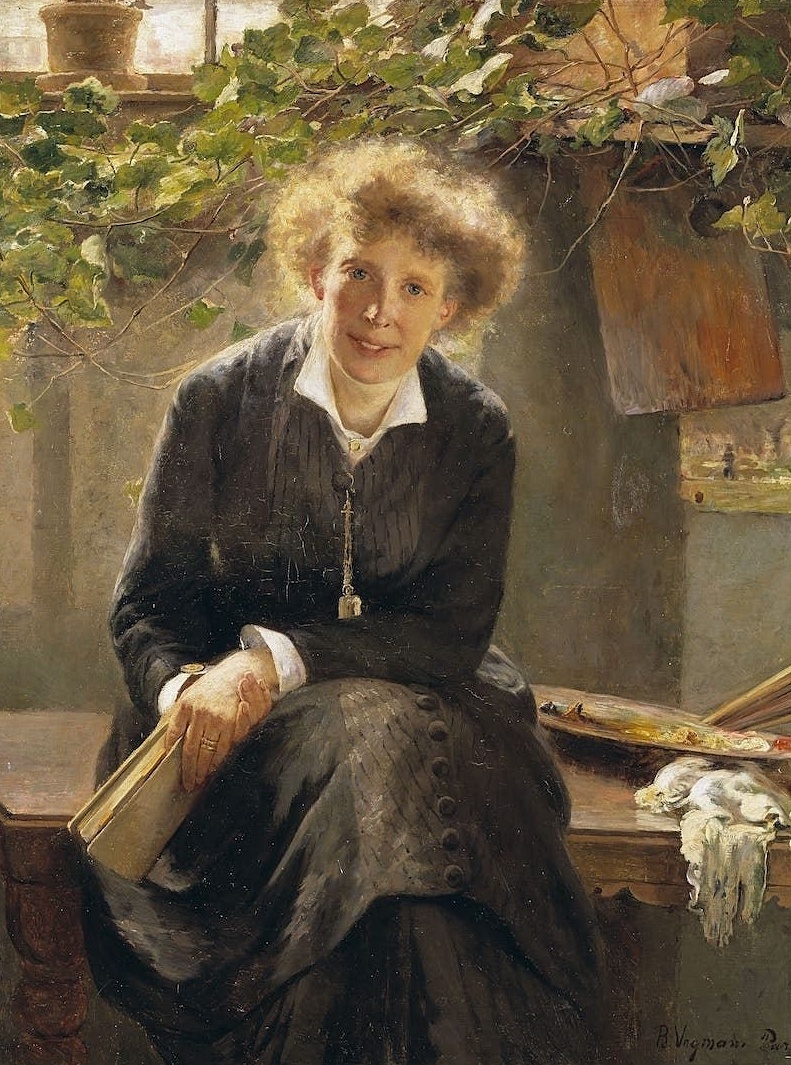 Берта Вегманн. "Портрет художницы Жанны Баук". 1881 год. 