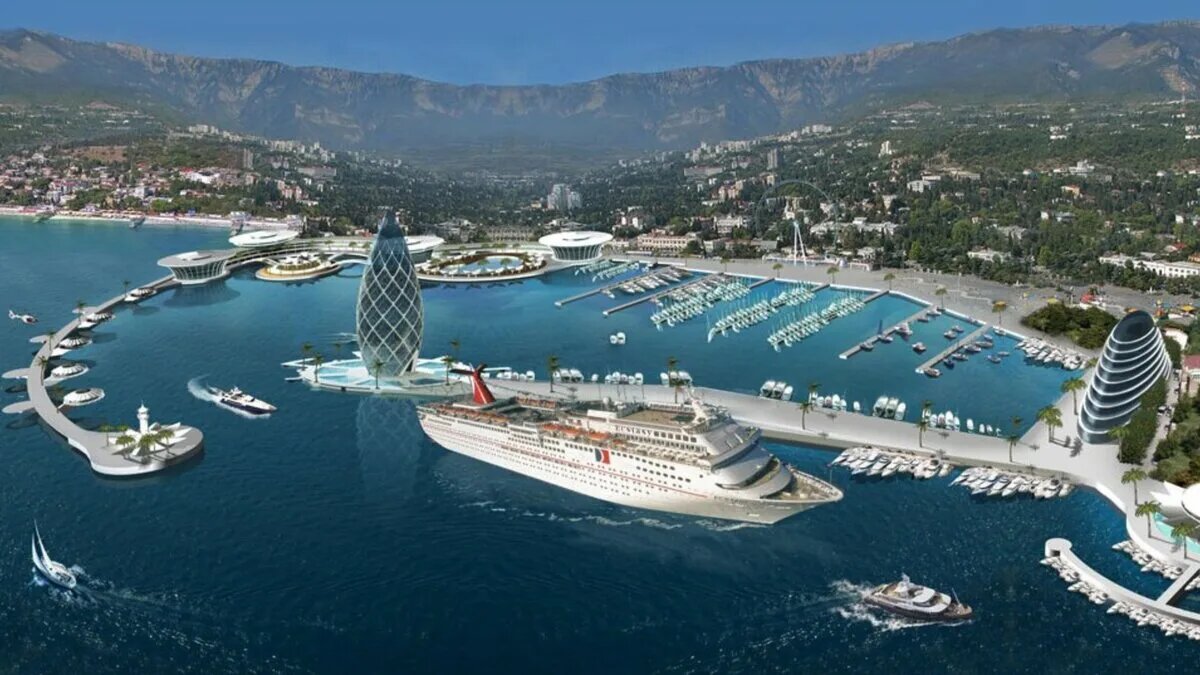 Один из вариантов проекта реализации игорной зоны «Золотой берег» в Ялте.