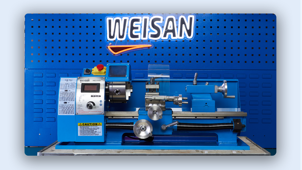 Токарный станок для небольшого гаража - Weisan WM210F400