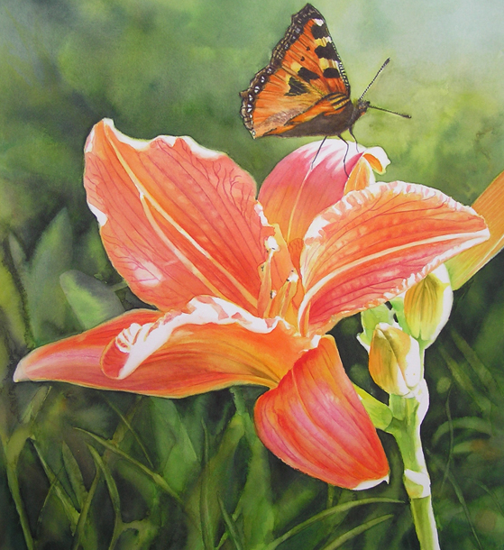 Бабочка и цветок