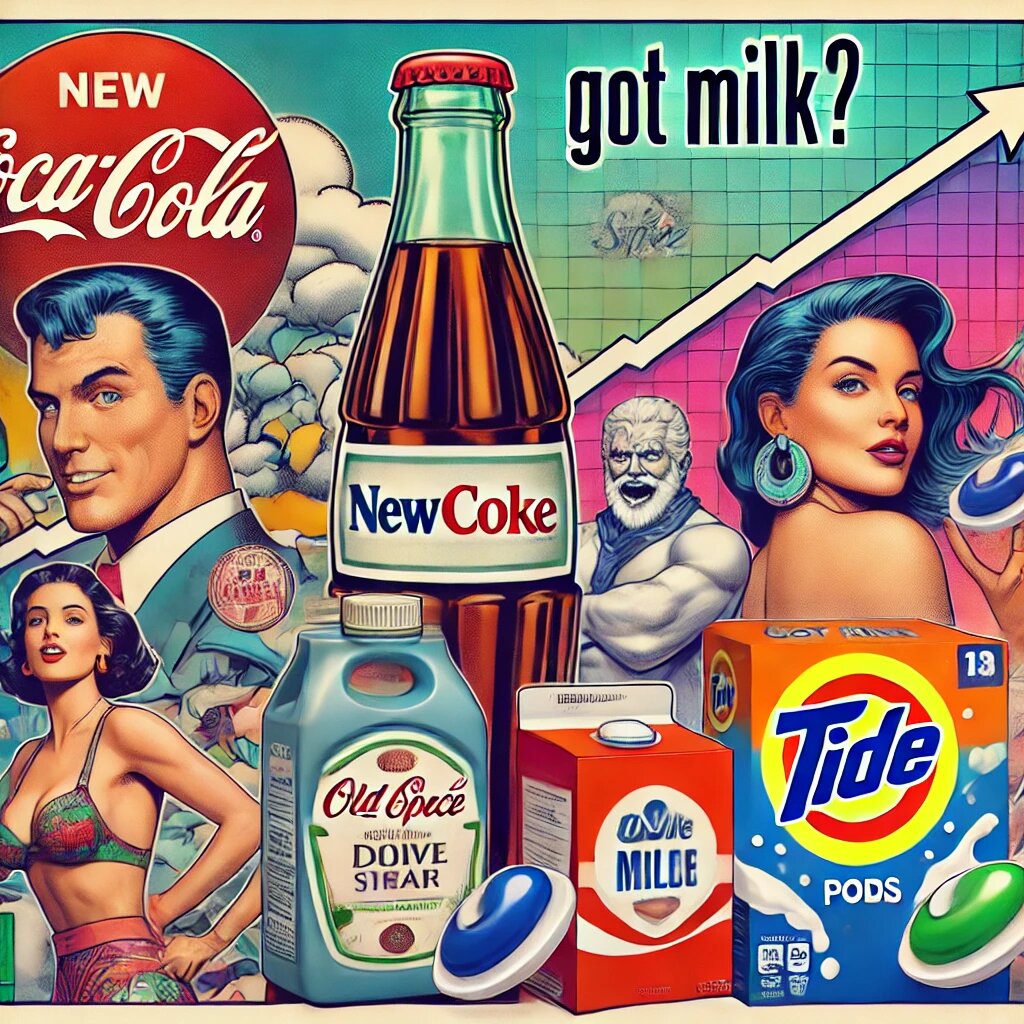 Иллюстрация для поста о курьезах маркетинга, которые привели к успеху.