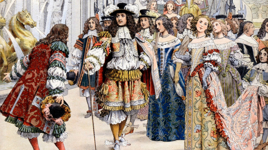 Людовику XIV докладывают о положении дел