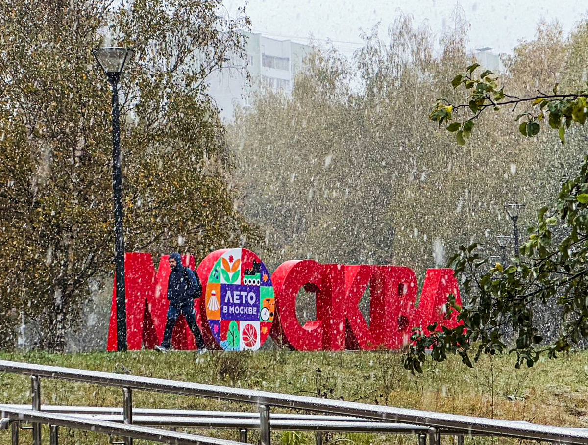 Первый снег в Москве. Фото: Анна Зиновьева (ИПЛФ)