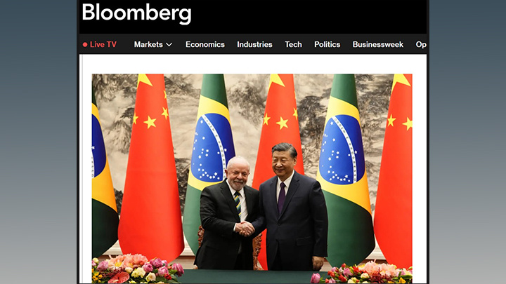 BLOOMBERG. ПРЕЗИДЕНТ БРАЗИЛИИ ЛУЛА ДА СИЛВА ВО ВРЕМЯ СВОЕЙ ПОЕЗДКИ В КИТАЙ В 2023 ГОДУ ПРИЗВАЛ ОТКАЗАТЬСЯ ОТ ДОМИНИРОВАНИЯ ДОЛЛАРА.