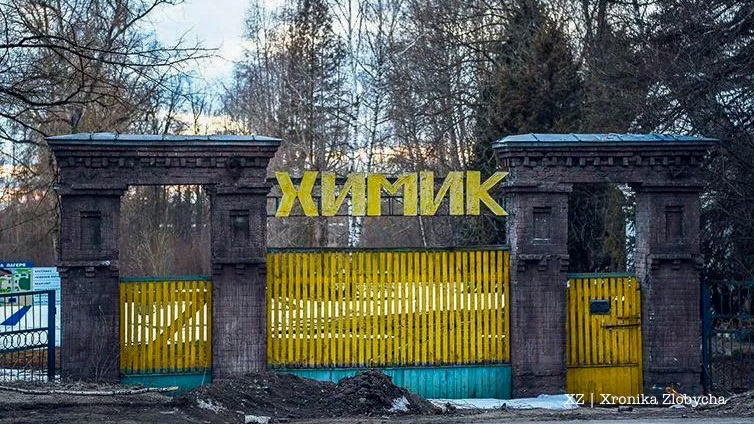 Входная группа на территории «Пионерского лагеря «Химик»