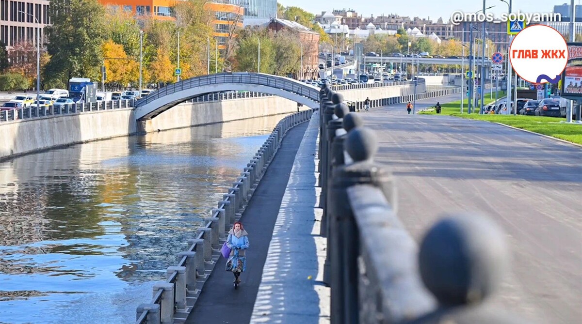 В Москве завершилось благоустройство набережных реки Яуза 