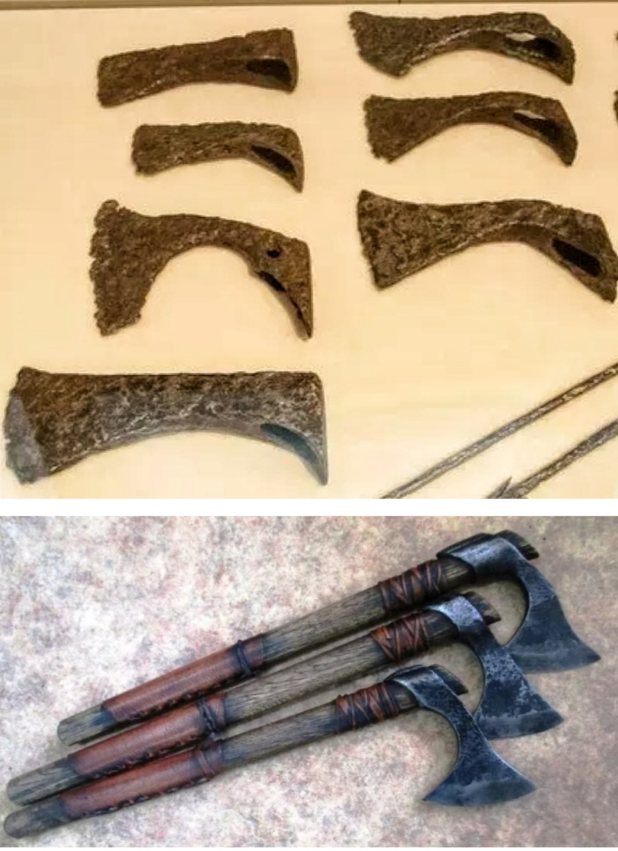 Франциска - универсальный боевой топор, с ручкой около 1 метра. 