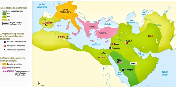 Империя франков, Византия и Багдадский халифат на рубеже VIII-IXвв.