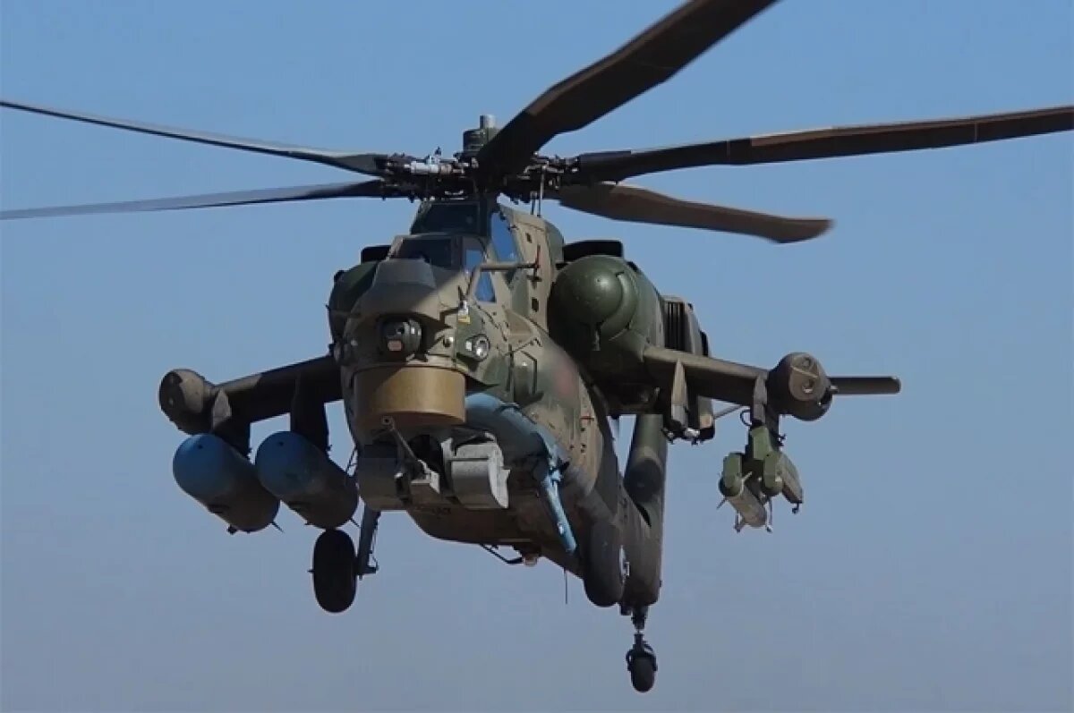    Вертолёт «Ночной охотник» уничтожил опорник и живую силу ВСУ под Курском