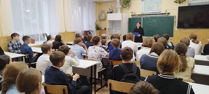 Березовская Виктория Андреевна выступает перед аудиторией