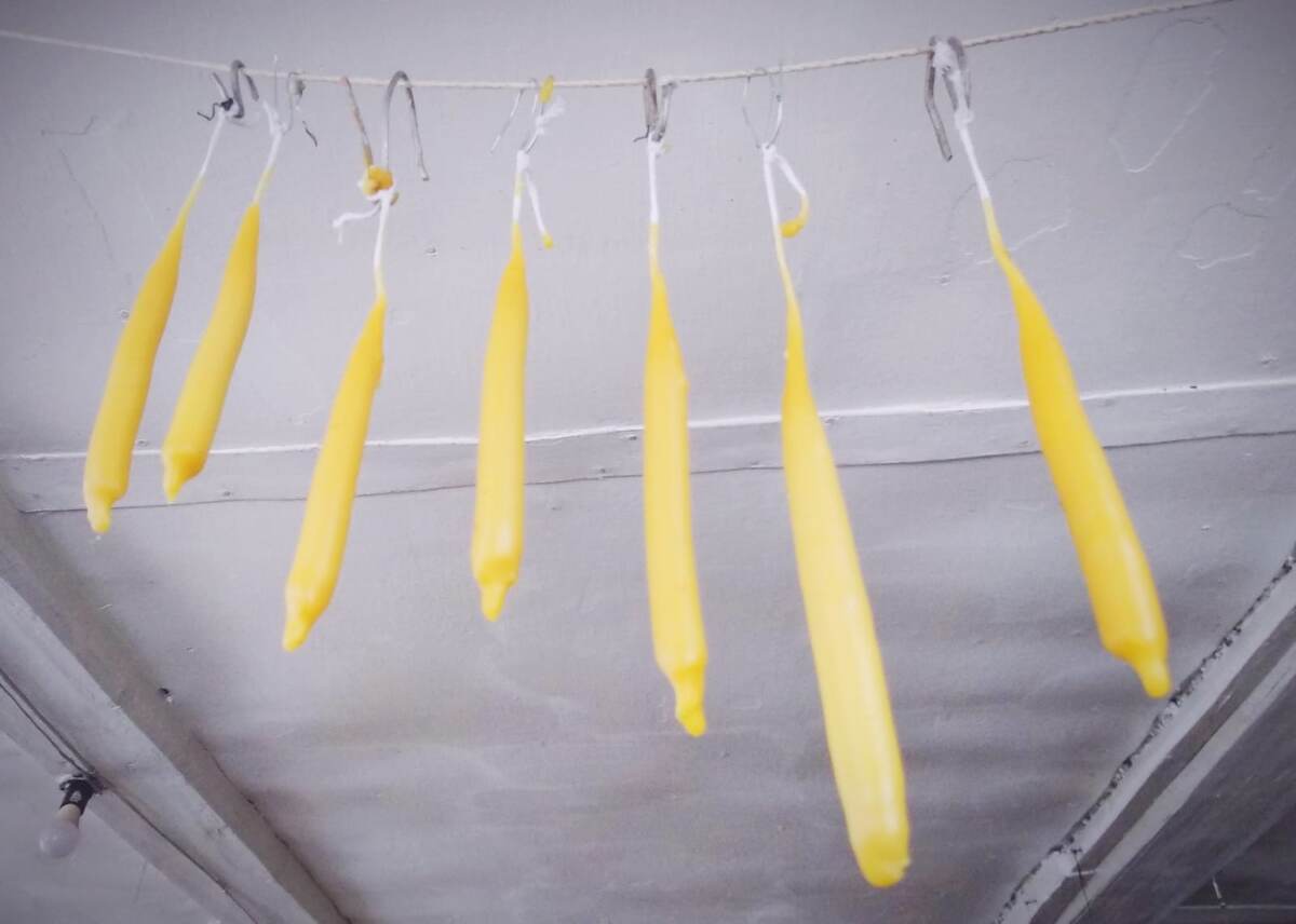 маканые заготовки катаных свечек