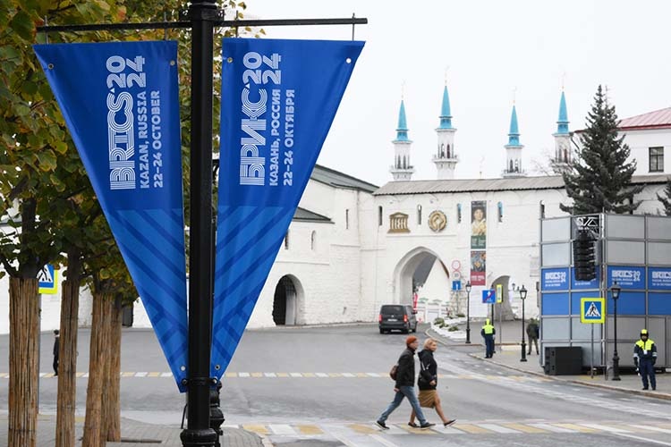    «Саммит в Казани будет одним из важных этапов на этом достаточно сложном и небыстром пути».   
Фото: Александр Кряжев/фотохост-агентство brics-russia2024.ru