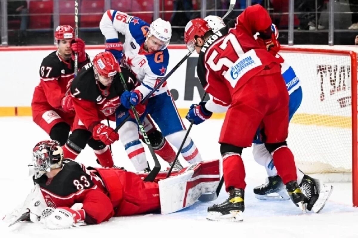    СКА со счётом 8:1 разгромил «Витязь», одержав крупнейшую победу в сезоне