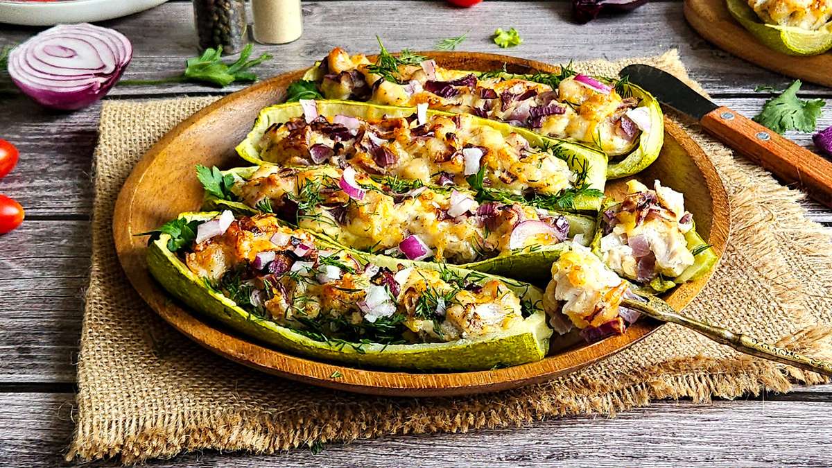 Лодочки из кабачков