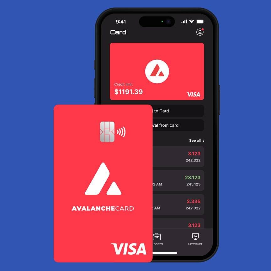 Крипто карта от Avalanche. Хотели бы себе такую? 