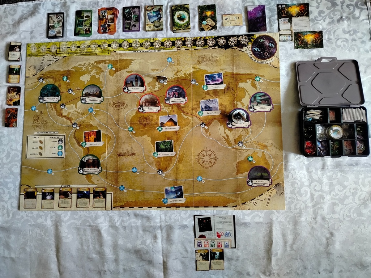 Пробная партия. Только жетон поисковой экспедиции не выложил. У археологов выходной или тоже отпуск.