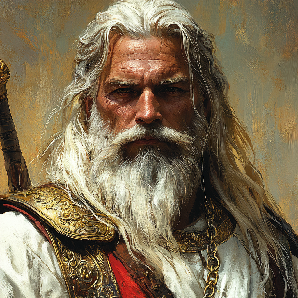 Допустим, пусть вот так выглядел вождь славян Герман, изображение создано с помощью того же ИИ Midjourney