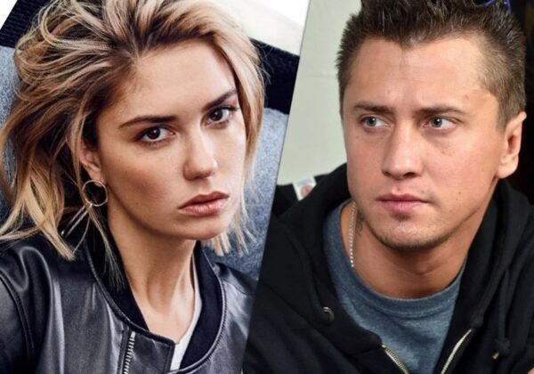    Агата Муцениеце против Павла Прилучного. Фото: ТВЦ