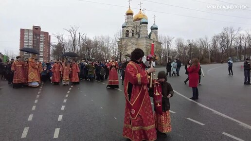 Владивосток,Крестный ход (16 апреля 2023).