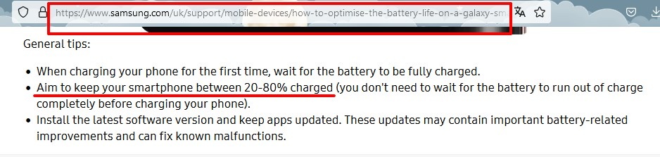 скриншот с сайта самсунг