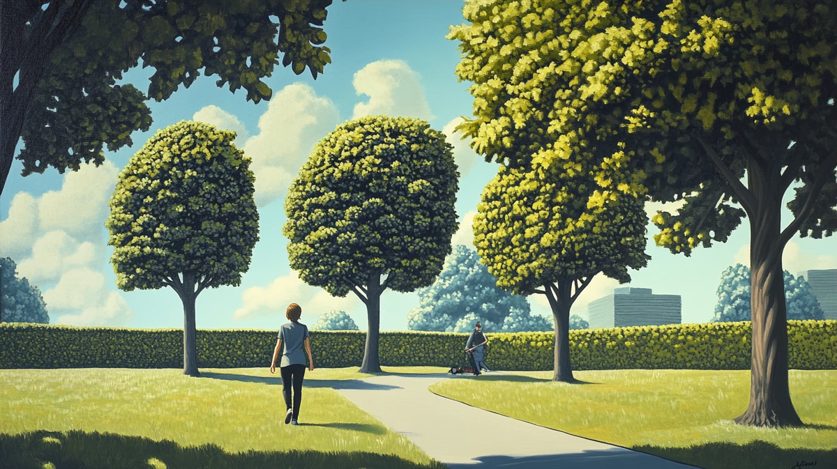 Прогулка в парке особенно полезна, если ходить задом наперед