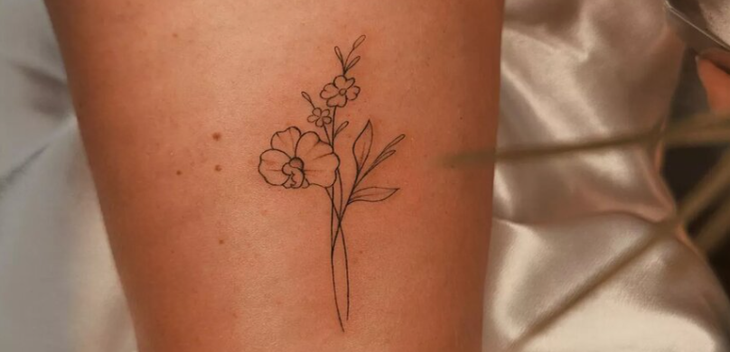 идеи с татуировками в виде цветов