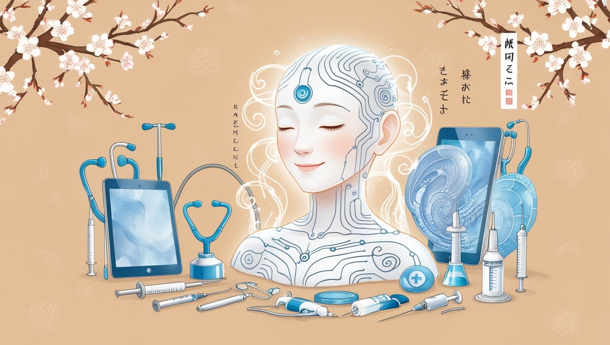Изображение сделано искусственным интеллектом, на тему ИИ в медицине.