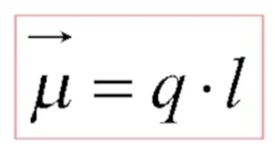 Рисунок 1 - Формула дипольного момента