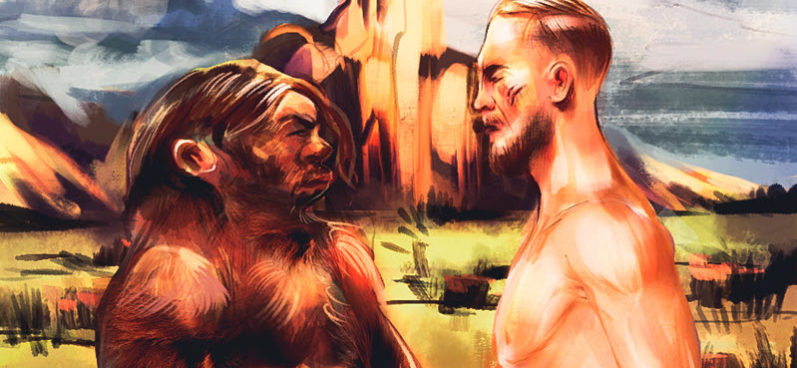 Неандерталец и Кроманьонец 