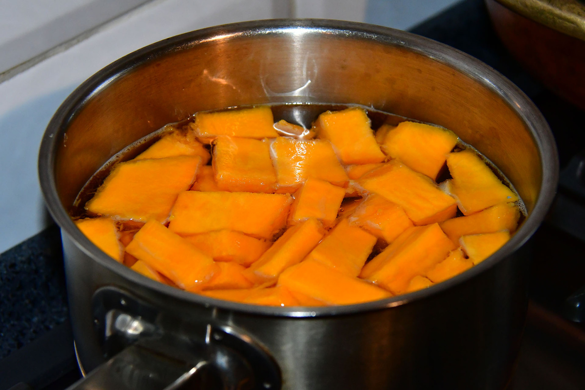 Отвариваем тыкву