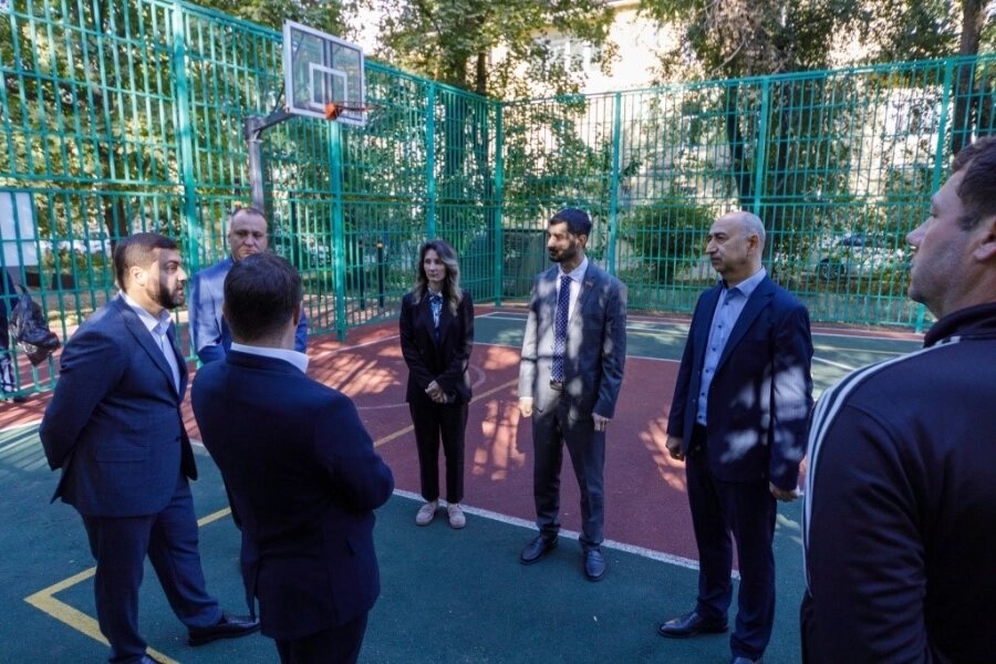    Выездное заседание постоянной комиссии прошло с посещением спортплощадок города. Фото: Городская Дума Ростова-на-Дону