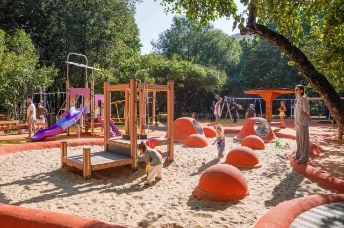    Игровая зона в парке «Усадьба Трубецких».