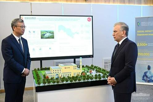 На презентации. Фото пресс-службы президента Узбекистана