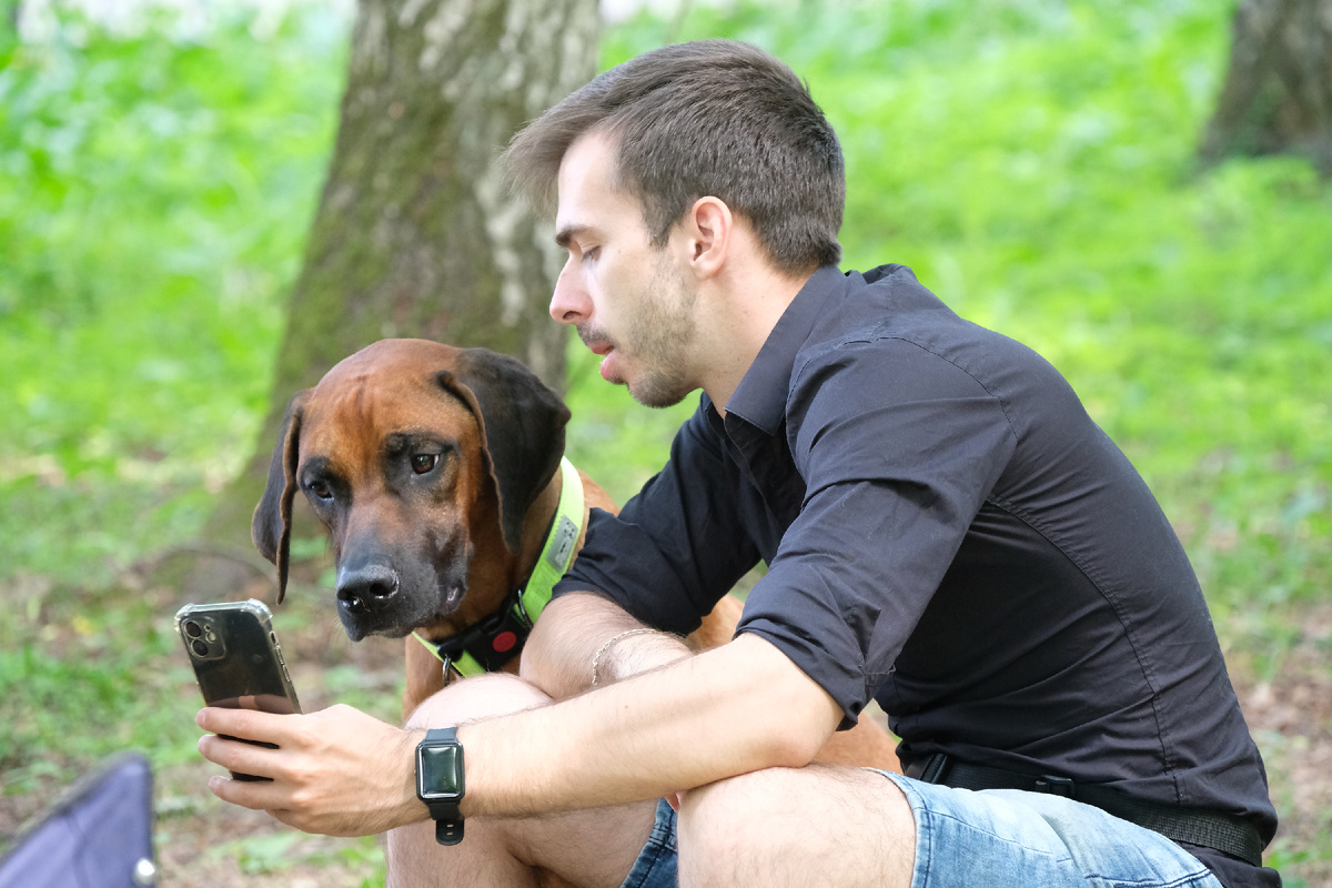 Tina Trading Gektor Grand (отец щенков, которые сейчас есть в наличии) с хендлером Стасом Карповым