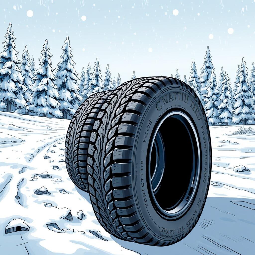 Преимущества зимних шин Viatti