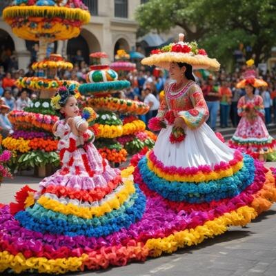 Праздник цветов в Мексике