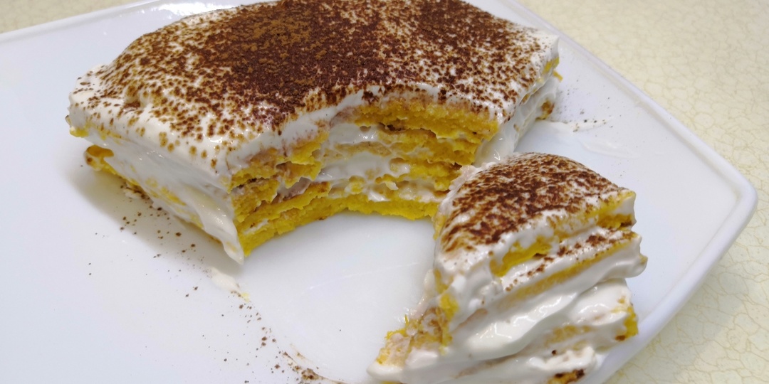 Для любителей тыквы простой ПП десерт без духовки