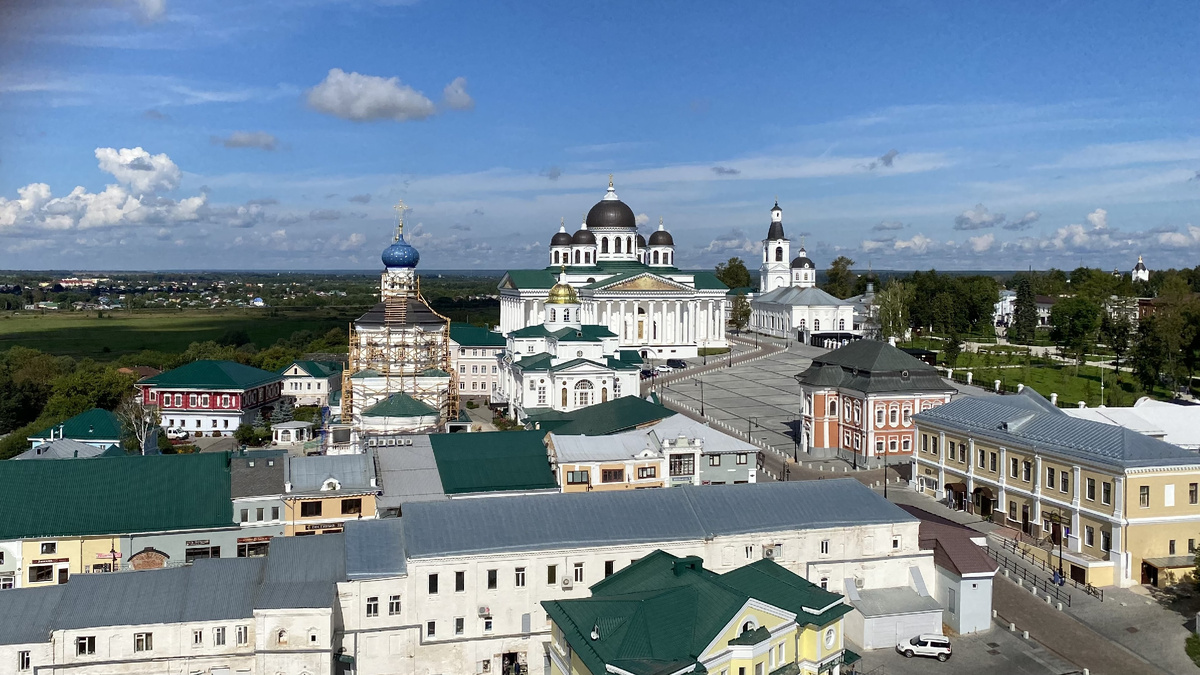 Вид на Арзамас с колокольни Благовещенского храма