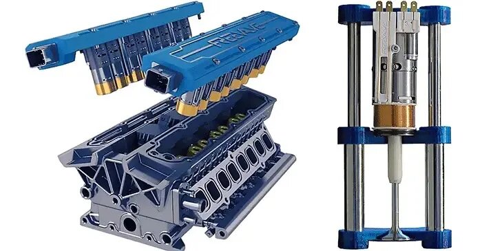 Сама система на месте привычных распредвалов