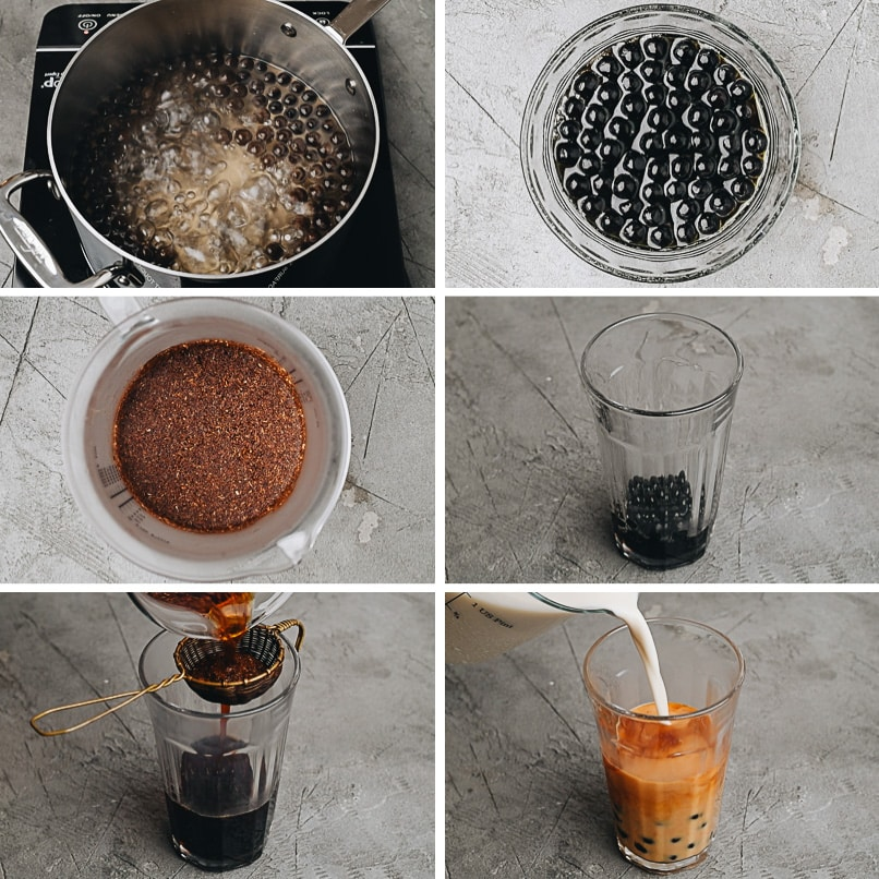 Процесс домашнего приготовления bubble tea