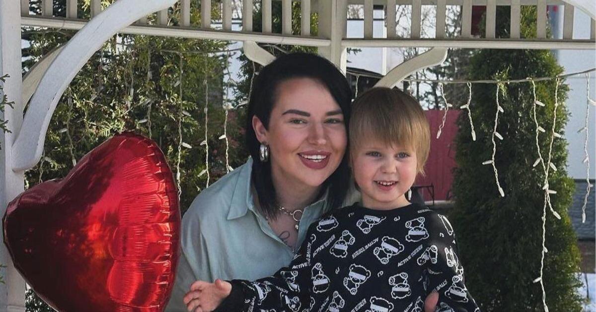 Саша Черно с сыном