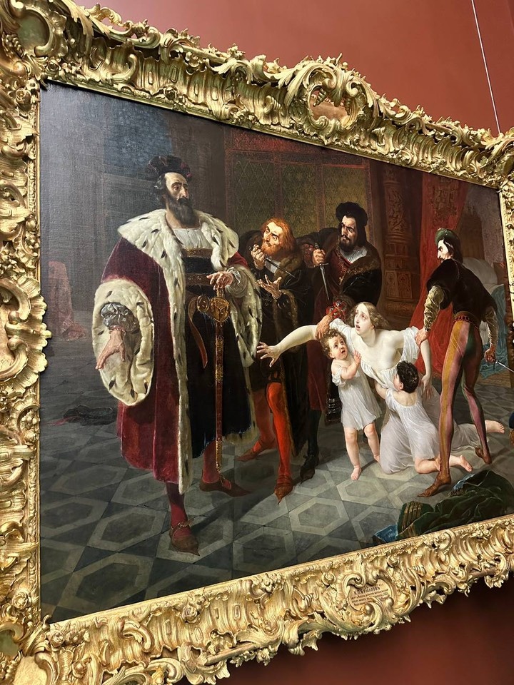 Брюллов К. П. Смерть Инессы де Кастро. 1834